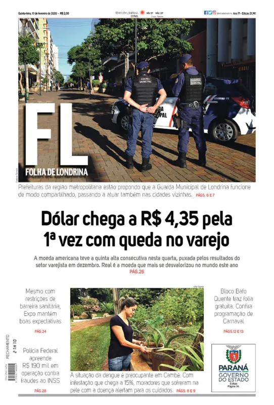 Imagem ilustrativa da imagem Capa 13/02/2020