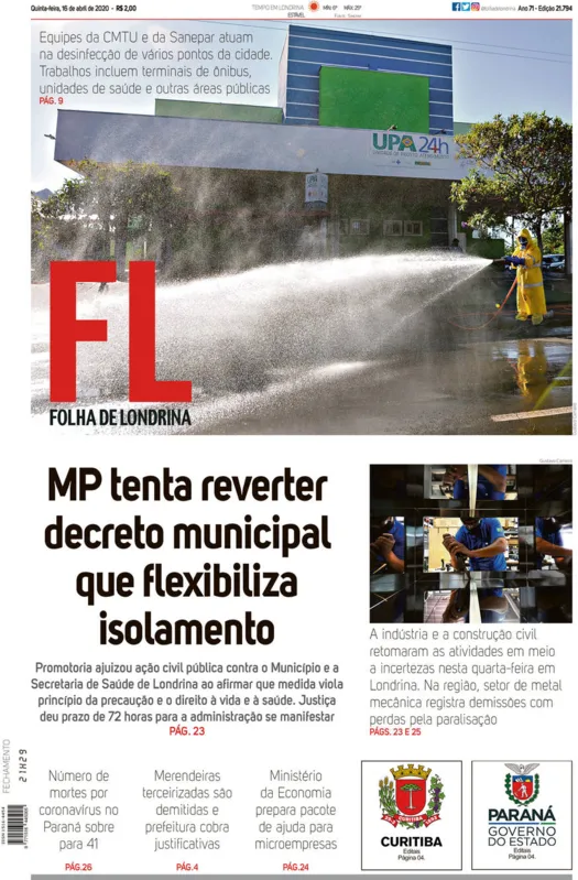 Imagem ilustrativa da imagem Capa 16/04/2020