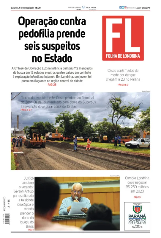 Imagem ilustrativa da imagem Capa 19/02/2020
