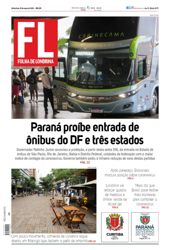 Imagem ilustrativa da imagem Capa 19/03/2020