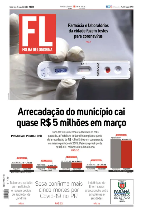 Imagem ilustrativa da imagem Capa 23/04/2020