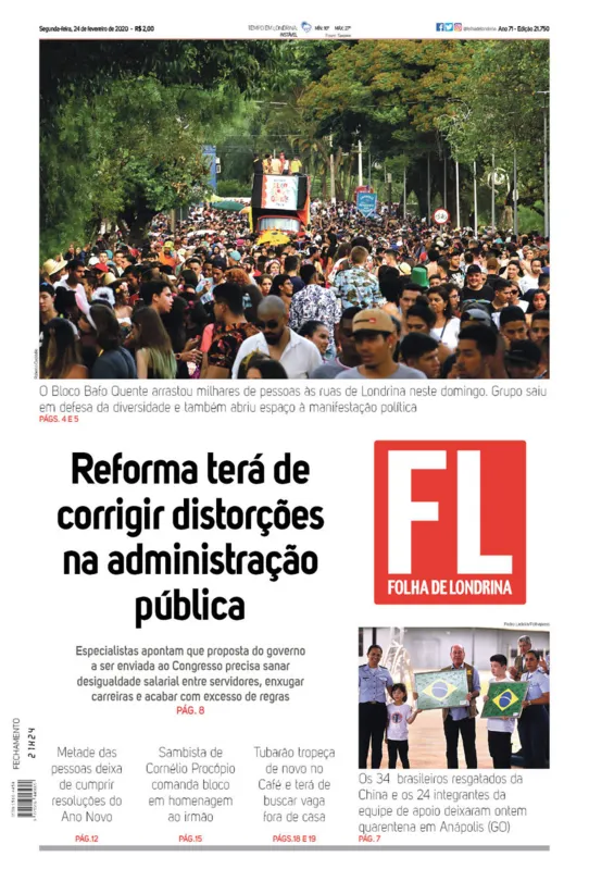 Imagem ilustrativa da imagem Capa 24/02/2020