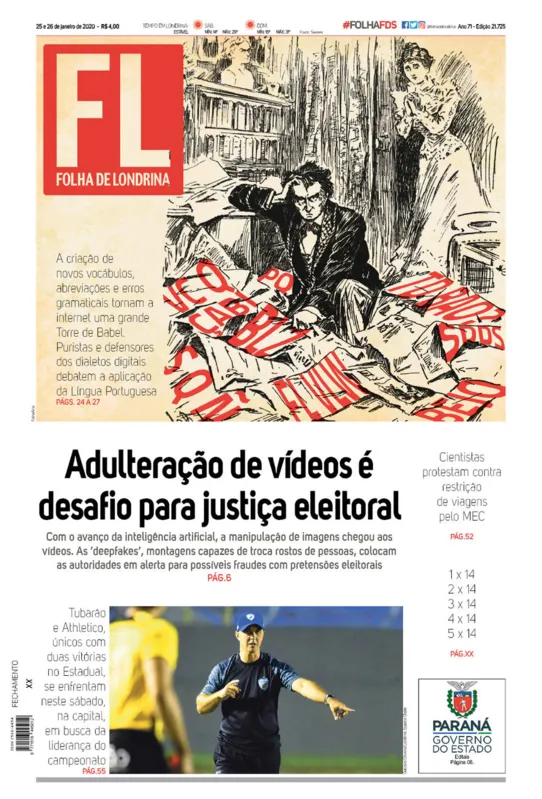 Imagem ilustrativa da imagem Capa 25/01/2020
