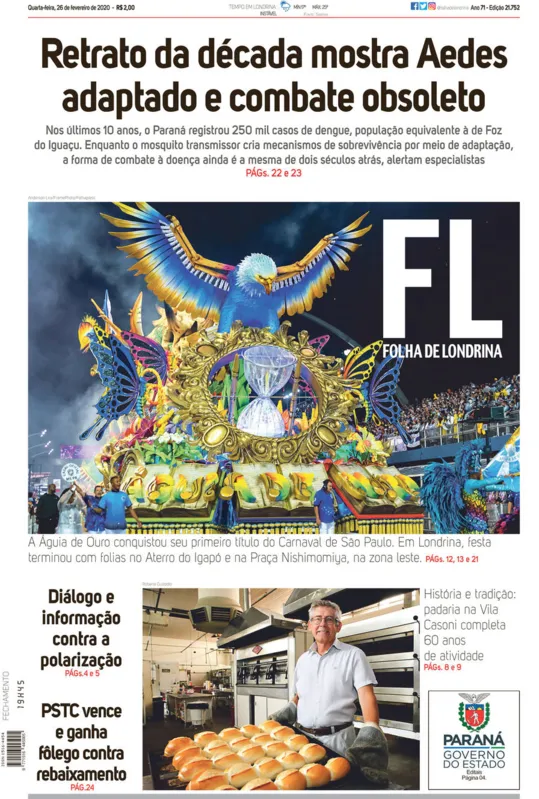 Imagem ilustrativa da imagem Capa 26/02/2020