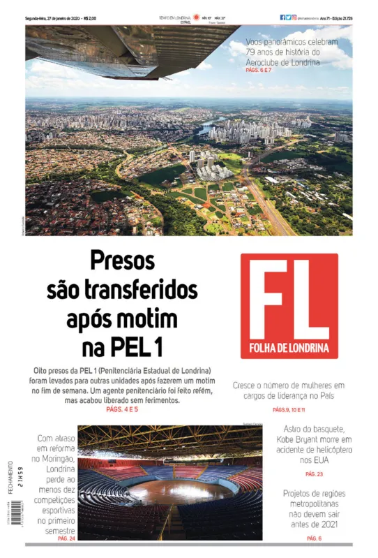 Imagem ilustrativa da imagem Capa 27/01/2020
