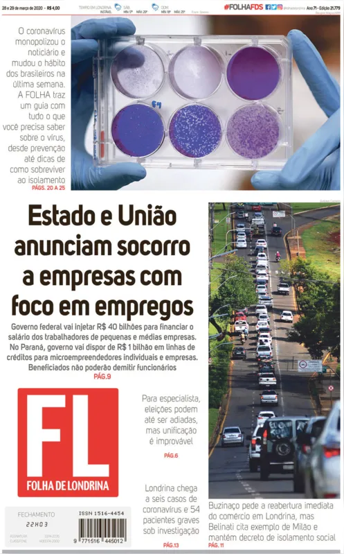 Imagem ilustrativa da imagem Capa 28/03/2020