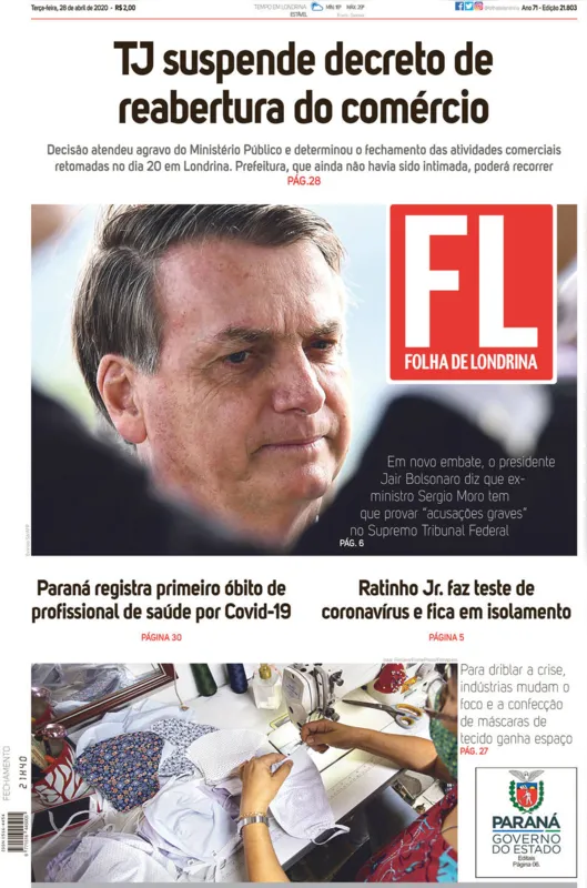 Imagem ilustrativa da imagem Capa 28/04/2020