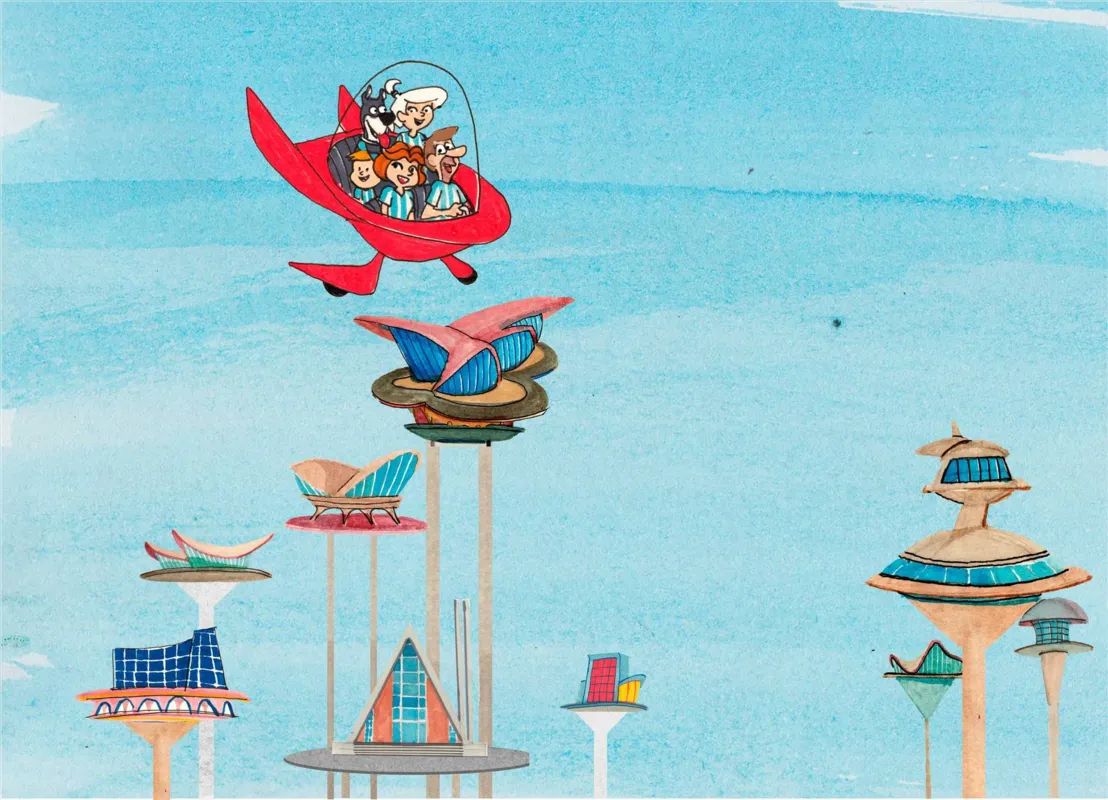 Imagem ilustrativa da imagem Carros voadores, civilização flutuante, o que 'Os Jetsons' tem em comum com 2020?