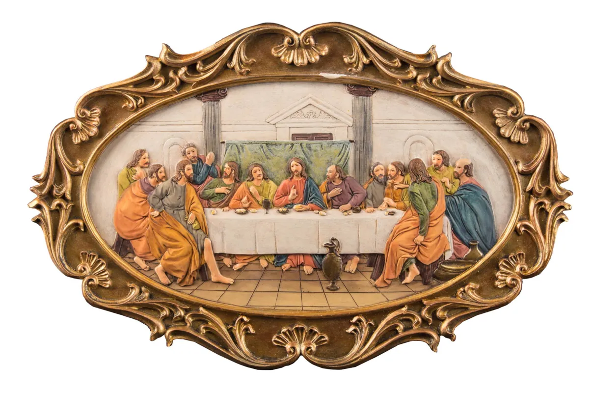 A Santa Ceia, que foi a  última ceia de Cristo com os Apóstolos, deu origem à Eucaristia