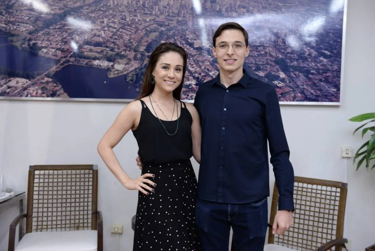 Ana Nóbrega e o marido, filho de Cloara, Luiz Stanganelli

