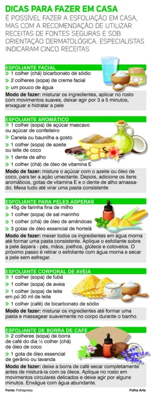 Imagem ilustrativa da imagem Esfoliação caseira é segura?