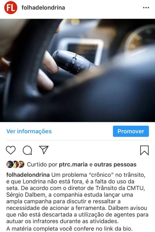 Imagem ilustrativa da imagem FOLHA NAS REDES - Trânsito