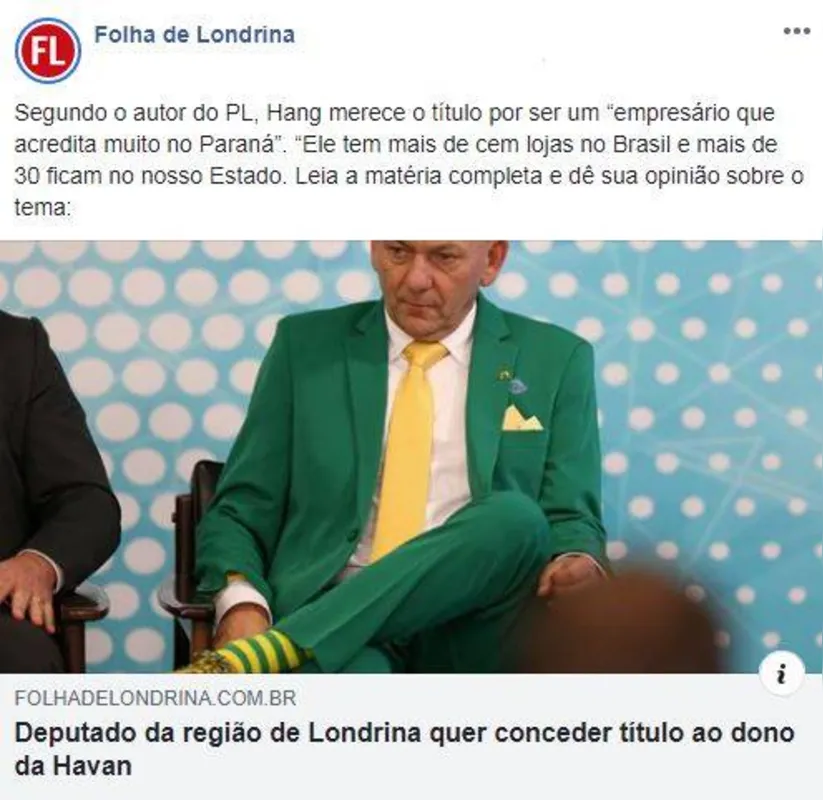 Imagem ilustrativa da imagem FOLHA NAS REDES
