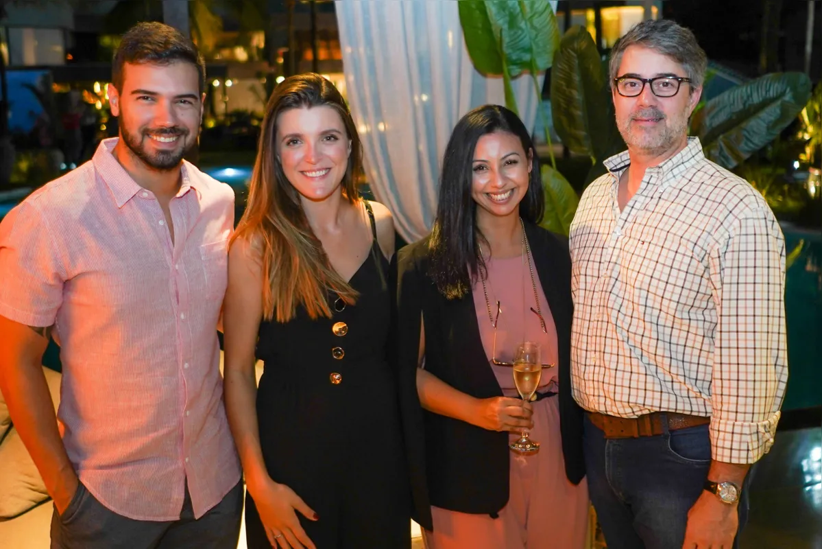Leo Sturion, Marcela Diniz, Juliana Abrão e Luiz Fernando Cícero