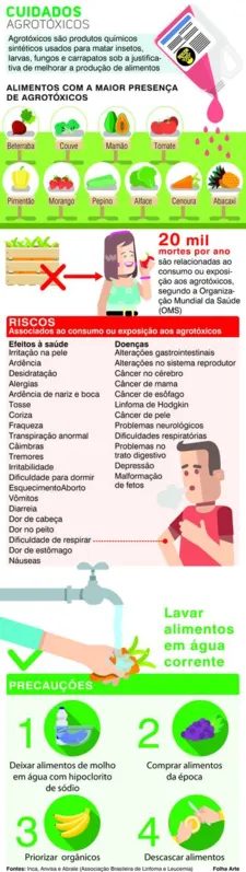Imagem ilustrativa da imagem Frutas e verduras de época têm menos resíduos de agrotóxicos