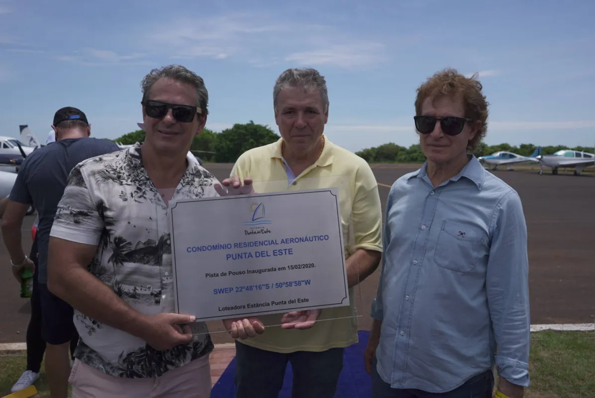 Imagem ilustrativa da imagem Inauguração pista de pouso Estância Punta del Este