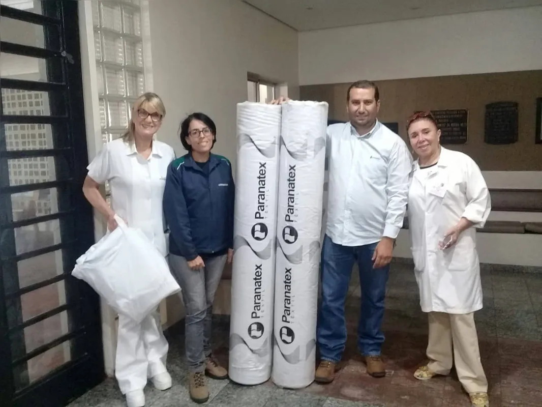 Material será utilizado para confecção de aventais e máscaras; ação visa combater o Covid-19  