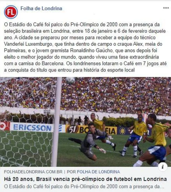 Imagem ilustrativa da imagem Lembranças do Pré-Olímpico