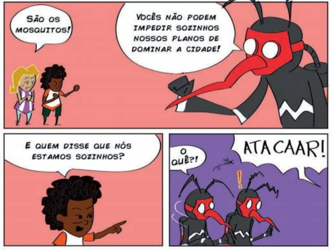 Imagem ilustrativa da imagem Liga de Combate ao Aedes usa quadrinhos para conscientizar estudantes