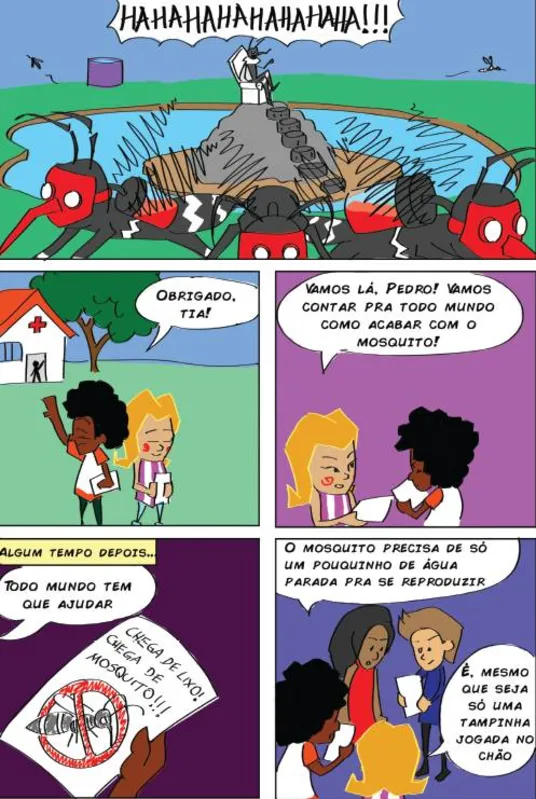 Imagem ilustrativa da imagem Liga de Combate ao Aedes usa quadrinhos para conscientizar estudantes