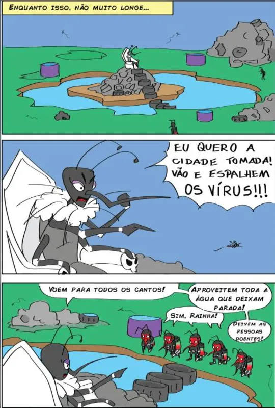 Imagem ilustrativa da imagem Liga de Combate ao Aedes usa quadrinhos para conscientizar estudantes