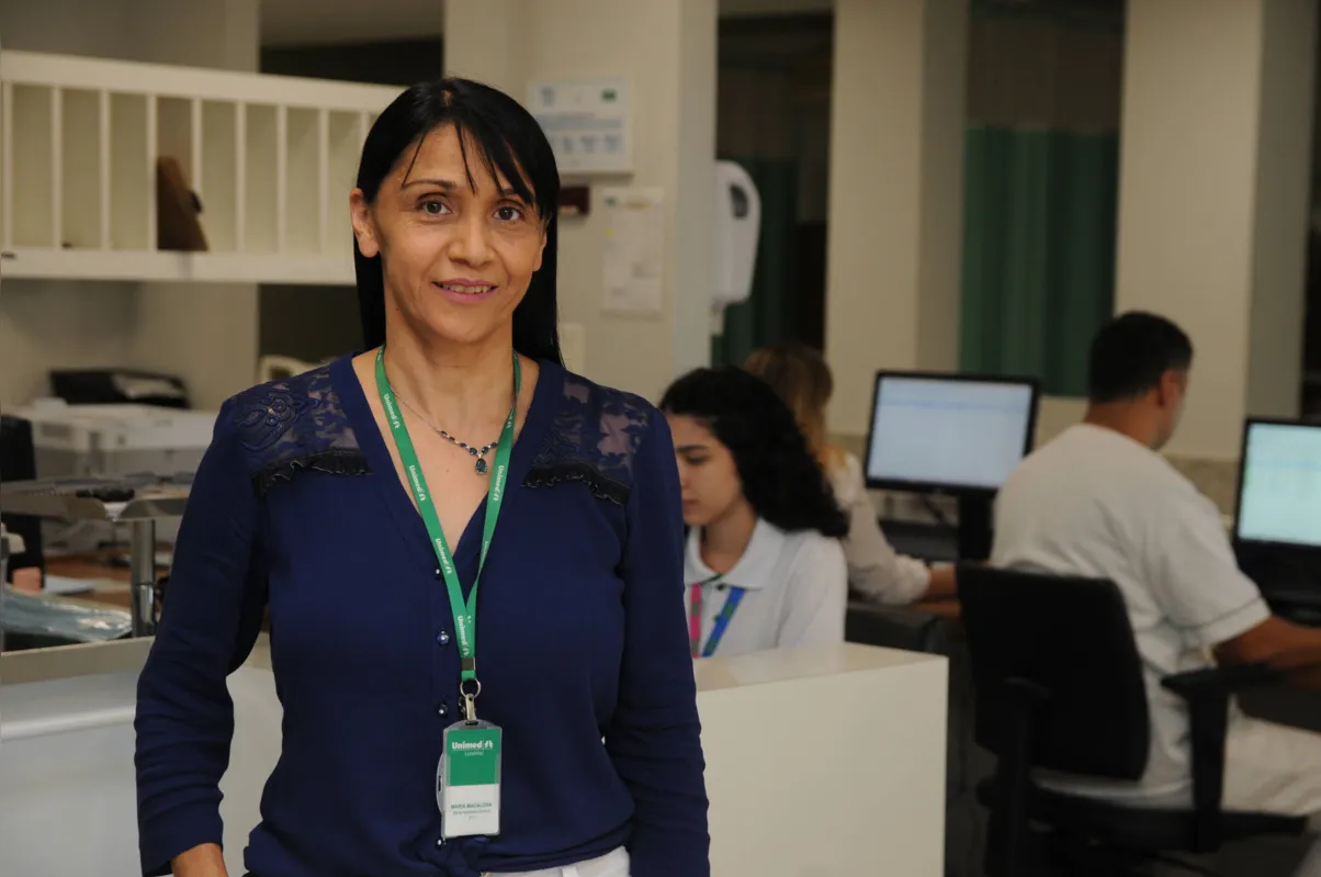 Maria Madalena Ramos, gerente do Pronto Atendimento da Unimed: “A partir do momento em que a empresa confiou no meu trabalho, eu disse sim e aceitei novos desafios” 