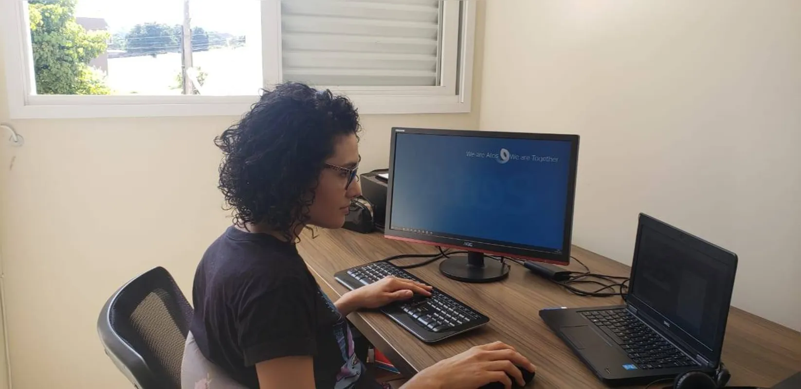 Natacha Modro, analista de sistemas:"Em casa sinto que produzo mais porque não tenho distrações"