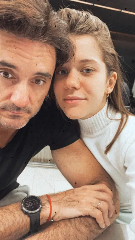 Nicole com o marido, Thiago Santaella