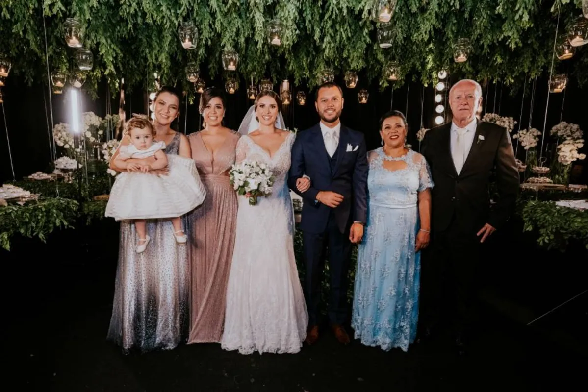 Helena Lopes, Carolina Lopes, Gabriella Quirino, Bruno Lopes, Sonia e João Lopes