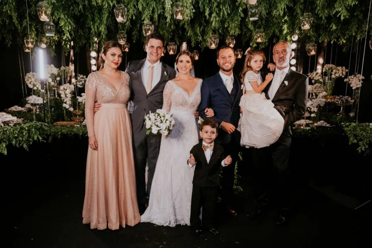 Manoela Quirino, Rafael Quirino, Bruno Lopes, Mateo Quirino, Catarina Quirino e Sérgio Quirino