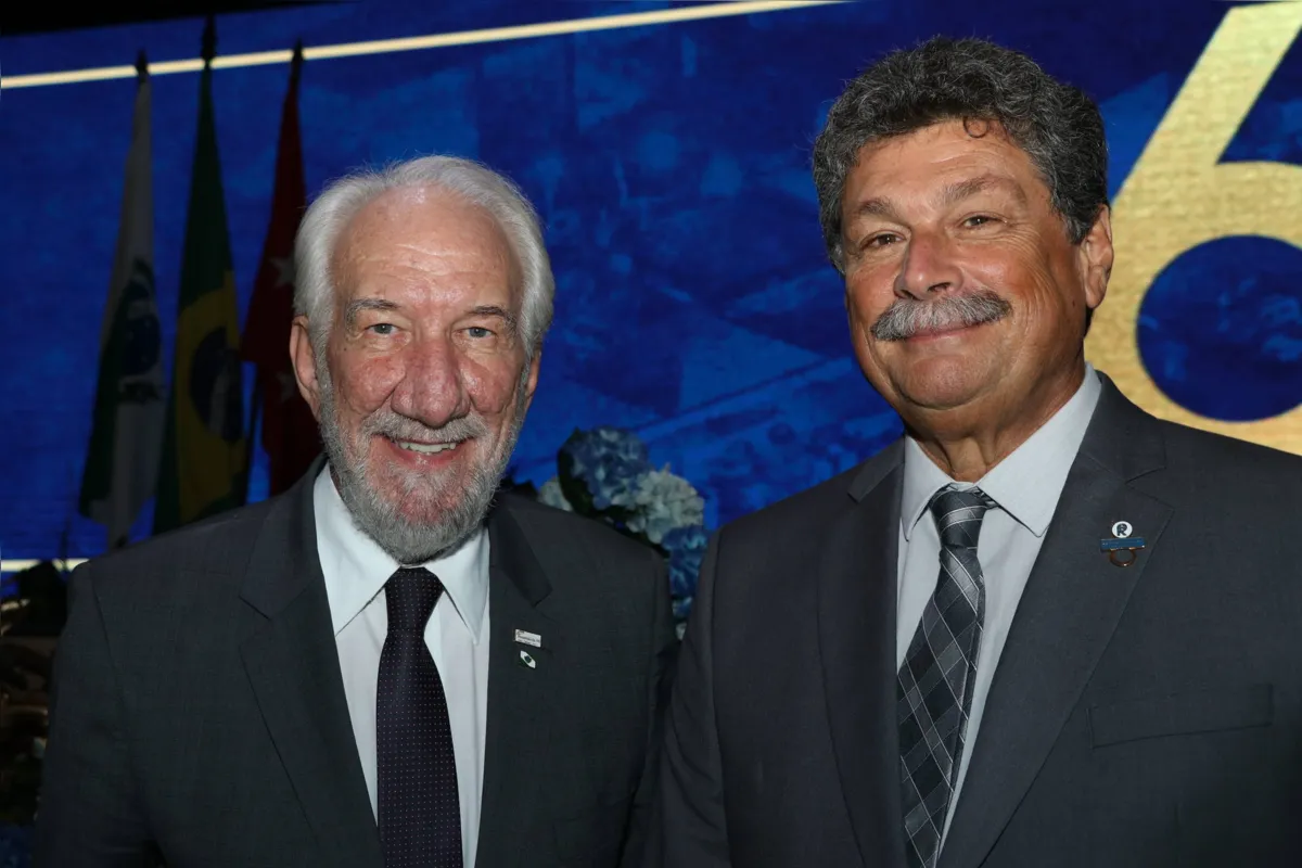  O vice-governador Darci Piana com  o presidente da Sociedade Rural do Paraná, Antonio Sampaio  