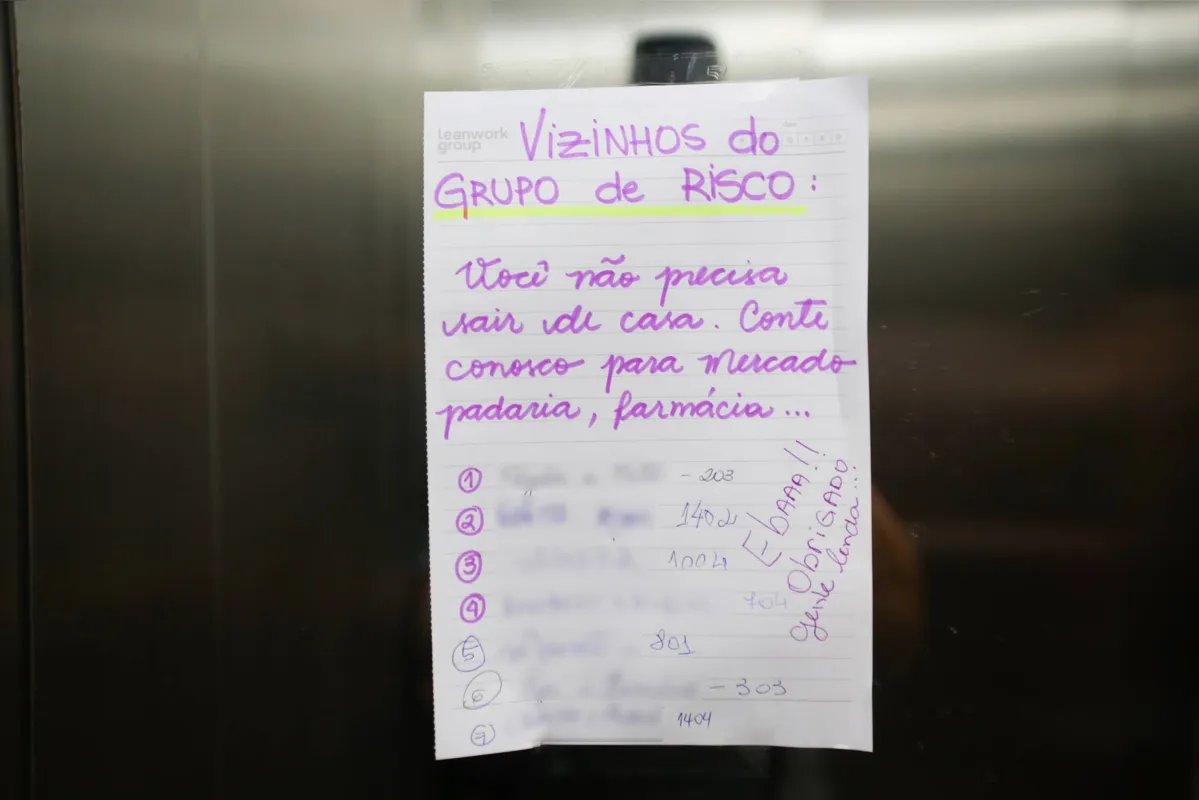Moradores se colocam à disposição dos vizinhos