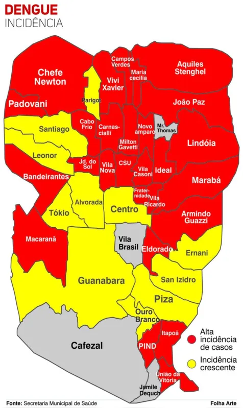 Imagem ilustrativa da imagem ‘Todo serviço de saúde sofre com a dengue’