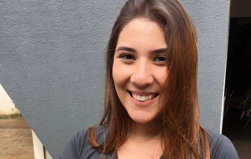 Carol Bertani, 20 anos, faz estágio numa academia: "Foi um voto de confiança, estou aprendendo muito mais" 
