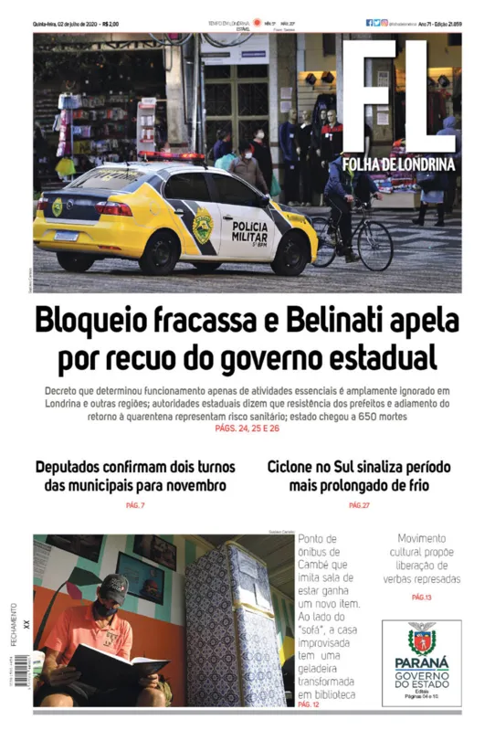 Imagem ilustrativa da imagem Capa 02/07/2020