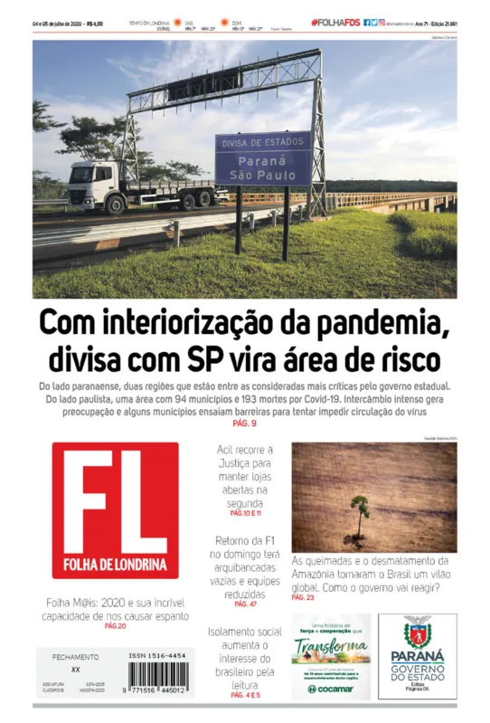 Imagem ilustrativa da imagem Capa 04/07/2020