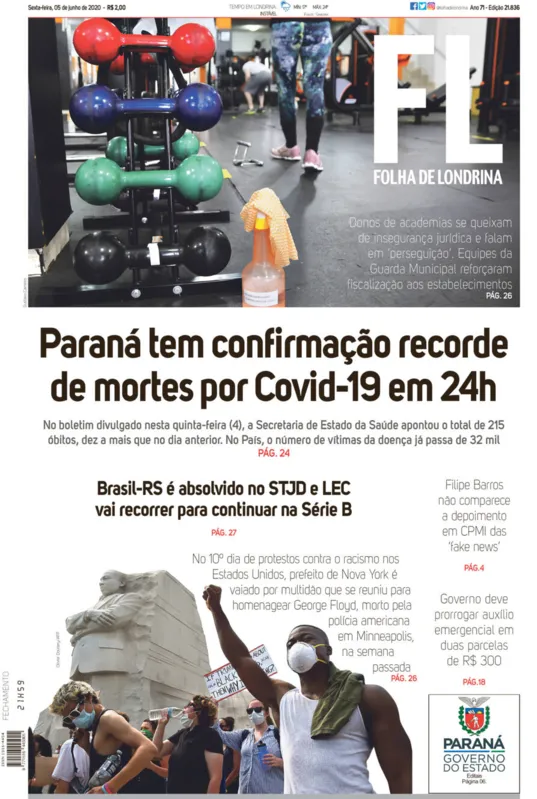 Imagem ilustrativa da imagem Capa 05/06/2020