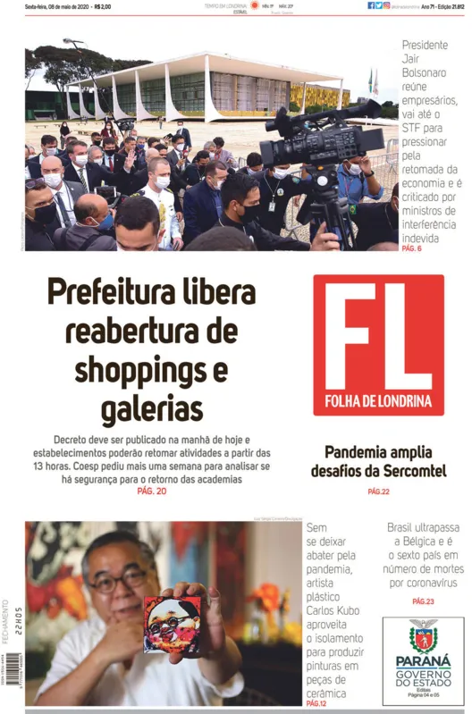 Imagem ilustrativa da imagem Capa 08/05/2020