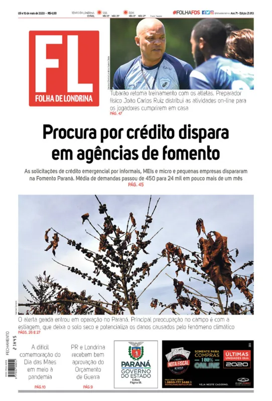 Imagem ilustrativa da imagem Capa 09/05/2020