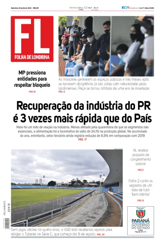 Imagem ilustrativa da imagem Capa 10/07/2020