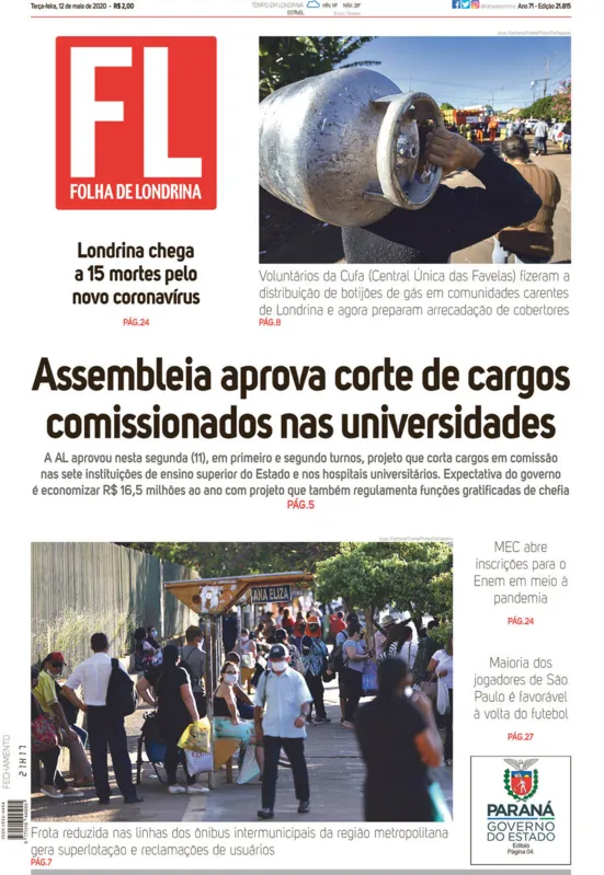 Imagem ilustrativa da imagem Capa 12/05/2020