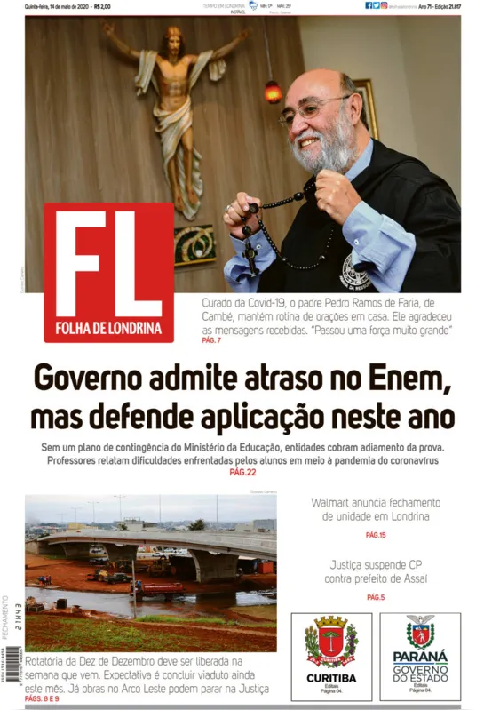 Imagem ilustrativa da imagem Capa  14/05/2020