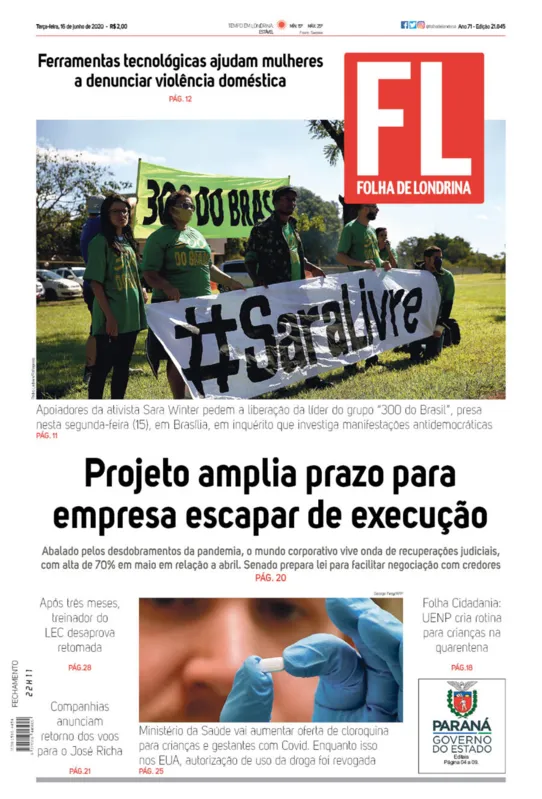 Imagem ilustrativa da imagem Capa 16/06/2020