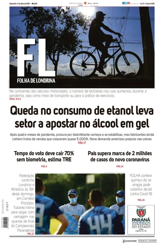 Imagem ilustrativa da imagem Capa 17/07/2020
