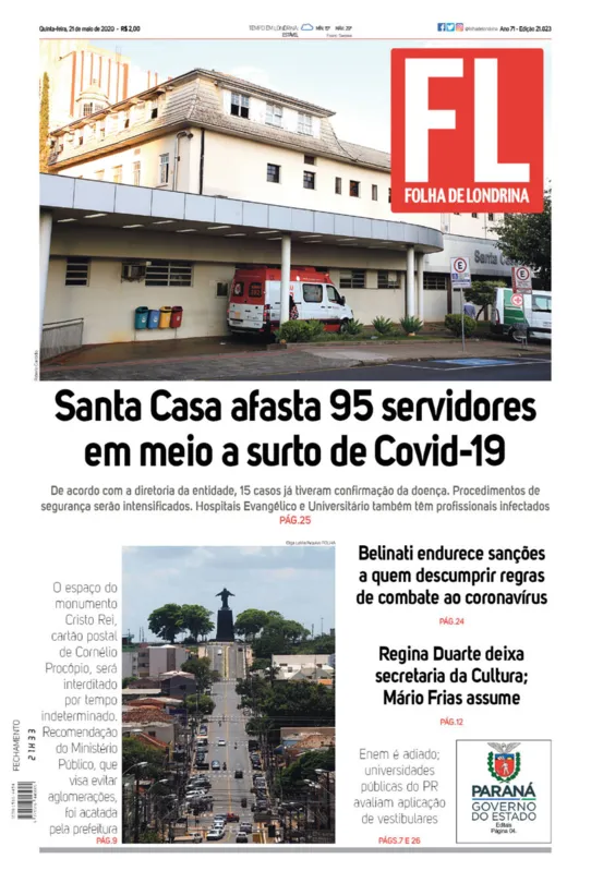 Imagem ilustrativa da imagem Capa 21/05/2020