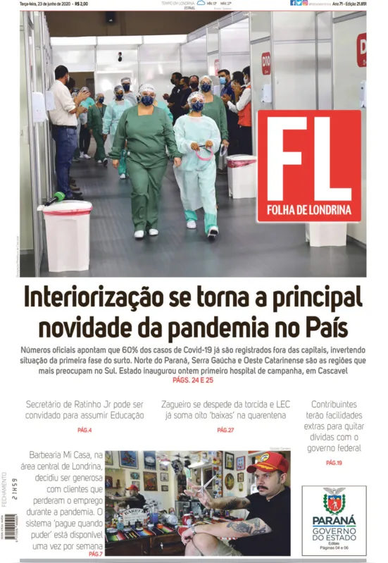 Imagem ilustrativa da imagem Capa 23/06/2020