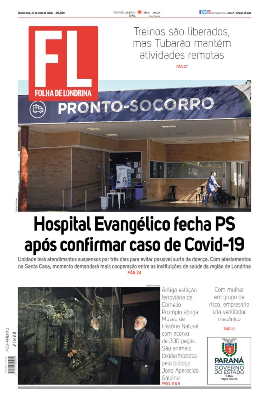 Imagem ilustrativa da imagem Capa 27/05/2020