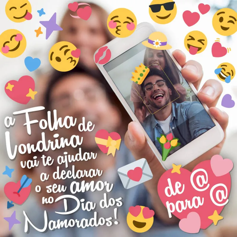 Imagem ilustrativa da imagem De @ para @: Instagram da Folha de Londrina vira ‘correio elegante’ no Dia dos Namorados
