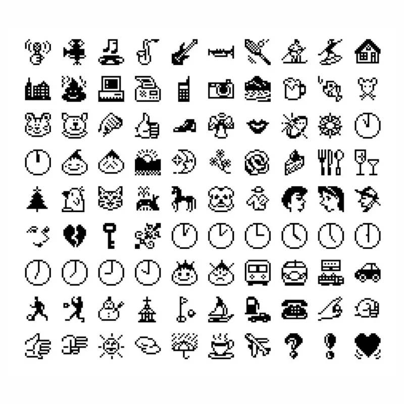 A operadora de telefonia japonesa SoftBank, conhecida na época como J-Phone, lançou o telefone celular SkyWalker DP-211SW no dia 1º de novembro de 1997, com os primeiros 90 emojis da história