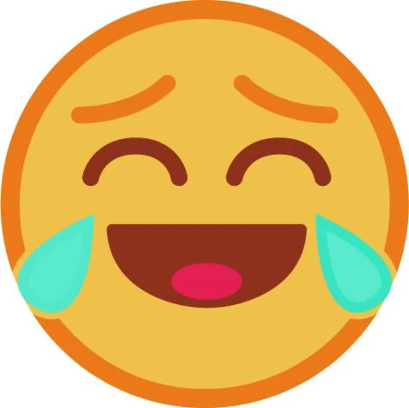 O emoji mais usado segundo o site emojitracker é o 'Chorando de Rir"